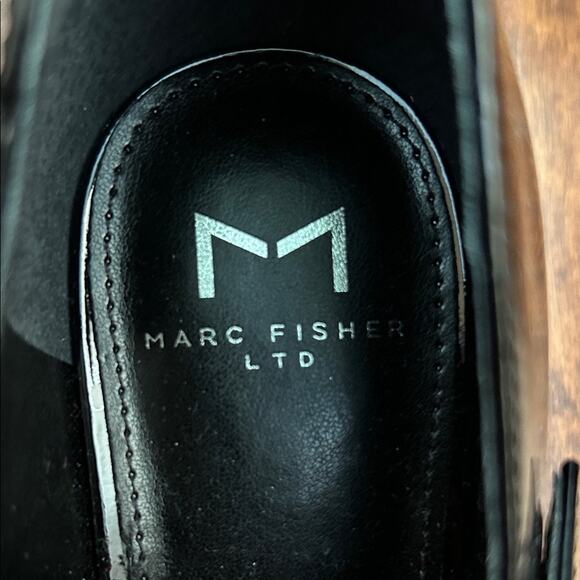 Marc Fisher LTD Nessily Mary Jane Pumps, Black Patent Leather, Size 8 - Picture 14 of 16
